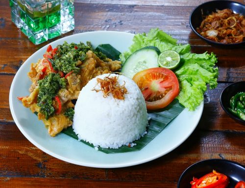Nasi Ayam Telor Asin Cabe Ijo